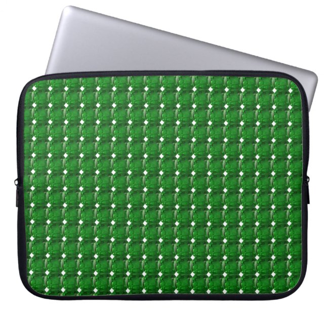 Emerald Grönt Laptop Fodral (Framsidan)