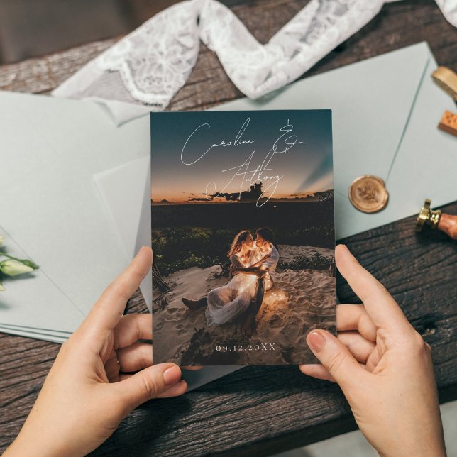 Emerald Grönt Magic Guld Bröllop Inbjudningar (Skapare uppladdad)