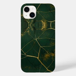 Emerald Grönt Marble Guld Glitter