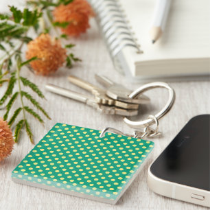 Emerald Grönt med Gult Polka dots av STaylor