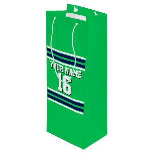 Emerald Grönt med Navy White Rand Team Jersey