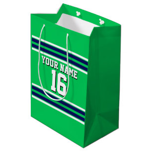 Emerald Grönt med Navy White Rand Team Jersey