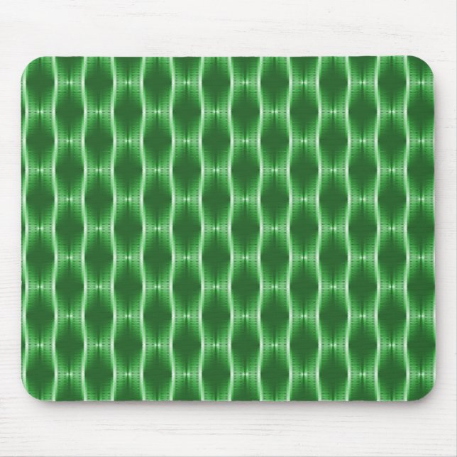 Emerald Grönt Metallic Rosett band Mousepad Musmatta (Framsidan)