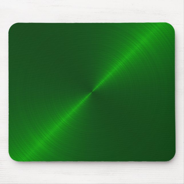 Emerald Grönt Metallic Tittar Mouse Pad Musmatta (Framsidan)