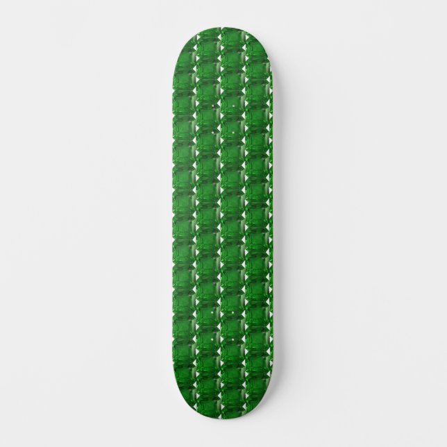 Emerald Grönt Mini Skateboard Bräda 18,5 Cm (Framsida)