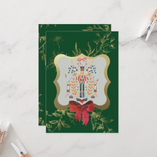 Emerald Grönt Nutcracker Helgdag Inbjudningar