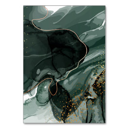 Emerald Grönt och Guld Marble, Marble Background Bordsnummer