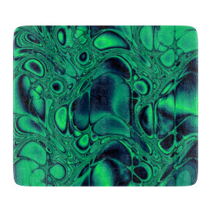 Emerald Grönt och Palatinate Blue Abstrakt Marble