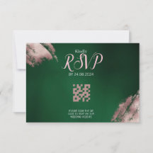 Emerald Grönt och Ro Guld QR Code OSA kort
