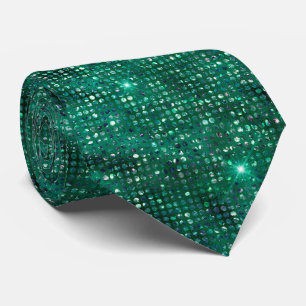 Emerald Grönt och Silver Sparkles Slips