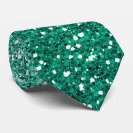 Emerald Grönt Ombre Glitter Gnistra Neck Tie Slips