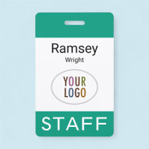 Emerald Grönt Personal Namn Badge Clip Reel Lanyar