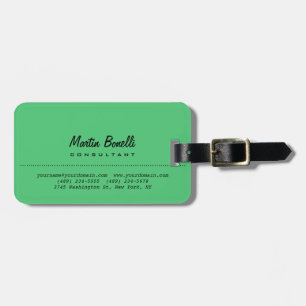 Emerald Grönt Plain Bagagebricka