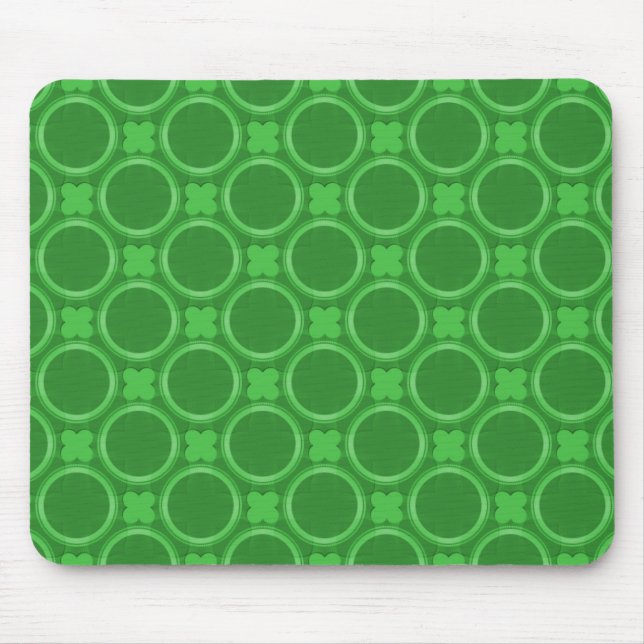 Emerald Grönt Quirky Charm Mousepad Musmatta (Framsidan)