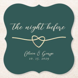 Emerald Grönt Rehearsal Dinner Underlägg