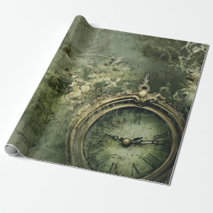 Emerald Grönt Rustic Steampunk Clock (7) Presentpapper