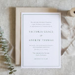 Emerald Grönt Simple Typography Formal Bröllop Inbjudningar<br><div class="desc">Inbjudan gäster till bröllop med inbjudan till anpassadet elegant bröllop. Denna minimalistiska bröllopsinbjudan innehåller formuleringar där Brides föräldrar är värd. Den har enkel typografi, modern kalligrafi och ett enkelt gräns. Anpassa den här bröllopsinbjudan till grönten genom att lägga till din händelseinformation. Den här formella bröllopsinbjudan är perfekt för vilken bröllop-säsong...</div>