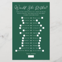 Emerald Grönt skulle hon hellre Möhippa Game