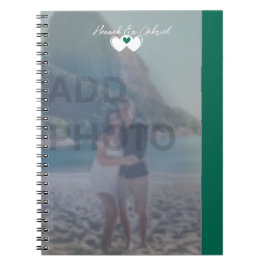 Emerald Grönt Spiral fotopatbok för Anteckningsbok