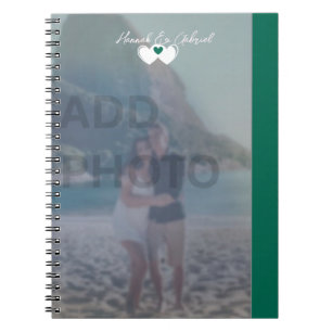 Emerald Grönt Spiral fotopatbok för Anteckningsbok