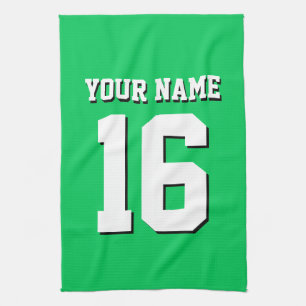 Emerald Grönt Sports Jersey Team Jersey Kökshandduk