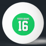Emerald Grönt Sports Jersey Team Jersey Pingisboll<br><div class="desc">Emerald Grönt Team Jersey/Sports Jersey/Football Jersey Anpassa detta med ditt eget namn eller team namn och ett nummer. Du kan ändra textens storleka placering, färg och placering om du behöver göra ändringar, ta bort textskuggan, lägga till egen text och/eller bilder för att skapa din egen unika design med mera. FantabulousSports/Fantabulous...</div>