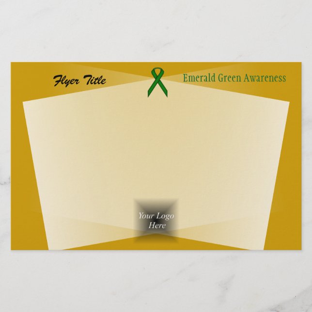 Emerald Grönt Standard Ribbon av Kenneth Yoncich Flygblad (Framsidan)