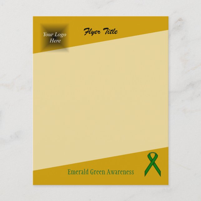 Emerald Grönt Standard Ribbon av Kenneth Yoncich Flygblad (Framsidan)