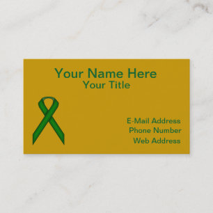 Emerald Grönt Standard Ribbon av Kenneth Yoncich Visitkort