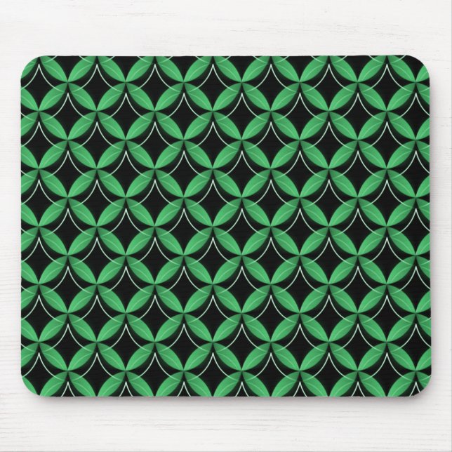 Emerald Grönt Uptown Glam Mousepad Musmatta (Framsidan)
