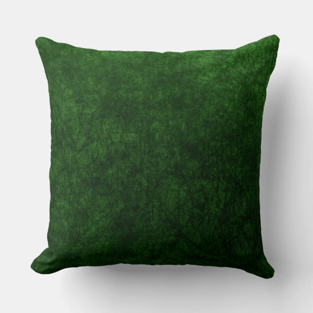 emerald grönt velvet struktur print kudde (Framsida)