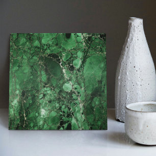 Emerald Grönt Wall Decor Art nouveau Mosaic Kakelplatta