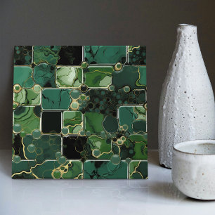 Emerald Grönt Wall Decor Modern Chic Mosaic Kakelplatta