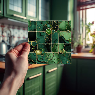 Emerald Grönt Wall Decor Modern Chic Mosaic Kakelplatta