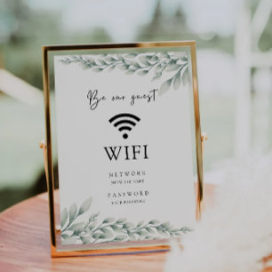 Emerald Grönt WiFi-kod, anslut inbjudan