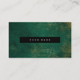 Emerald Grungy Distress Guld Marble Vip Visitkort
