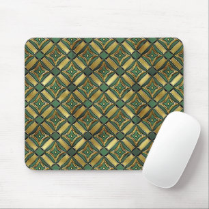 Emerald & Guld Art Deco Musmatta