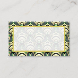 Emerald & Guld Art Deco Placeringskort