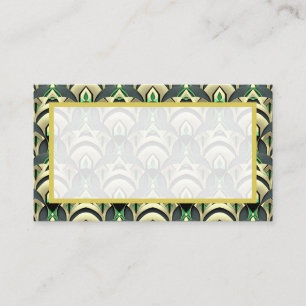 Emerald & Guld Art Deco Placeringskort