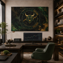Emerald Guld Bull Mentalitet Handel