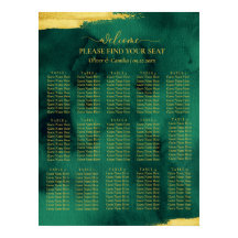 Emerald Guld Hitta ditt Poster till Bröllop