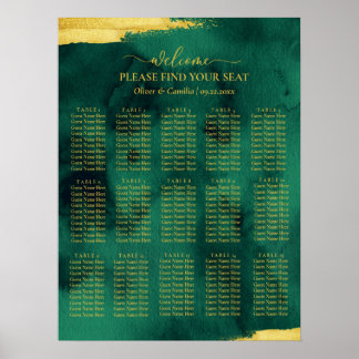 Emerald Guld Hitta ditt Poster till Bröllop