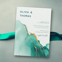 Emerald Guld Modern Romantic Boho Beach Wedding