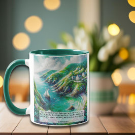 Emerald Isle Irish Christian KJV Romans Verse Mugg