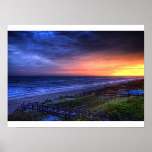 Emerald Isle Sunset Poster (Framsidan)