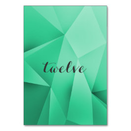 Emerald Jewel Tones Bordsnummer Card