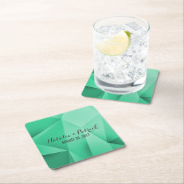 Emerald Jewel Tones Bröllop Pappra Underlägg