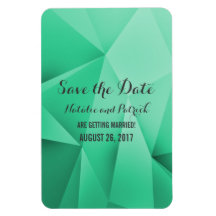 Emerald Jewel Tones Save Date Flexi Magnet