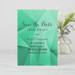 Emerald Jewel Tones Save Date Inbjudan