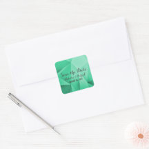 Emerald Jewel Tones Save Date Stickers